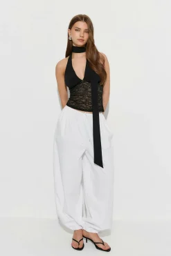 Gina Tricot carf haterneck top Svart Best
