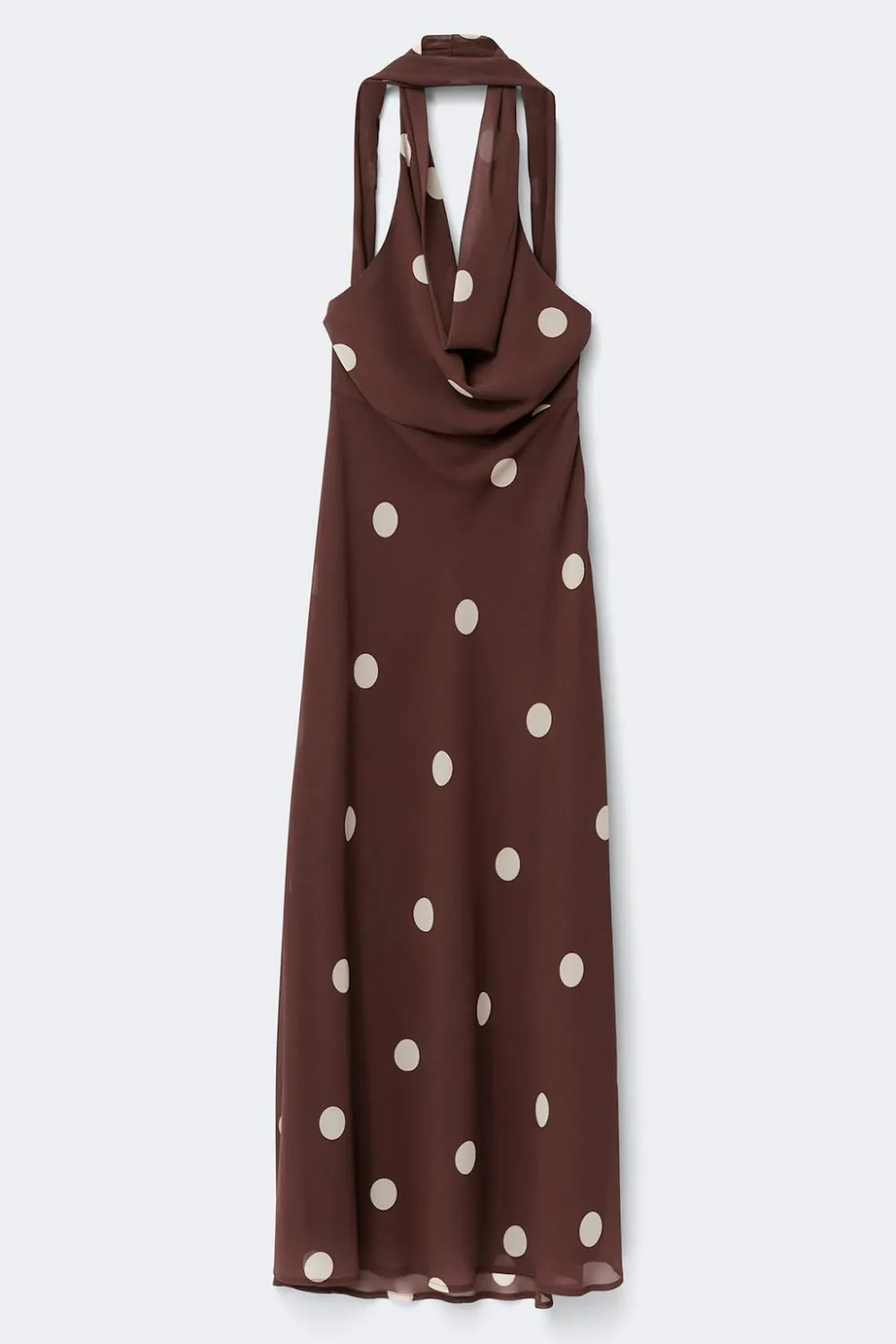 Gina Tricot Scarf maxi dress Beige Outlet
