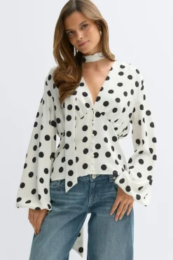 Gina Tricot Scarf top Svart Outlet