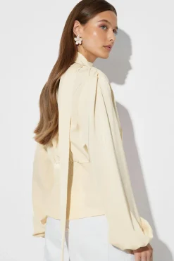 Gina Tricot Scarf top Gul Hot