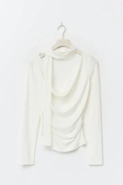 Gina Tricot carf top Hvit Clearance