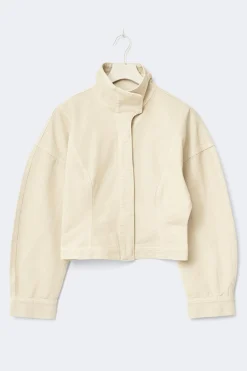 Gina Tricot Sculpted denim jacket Gul Outlet