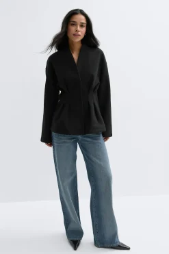 Gina Tricot cupted fet jacket Svart Online