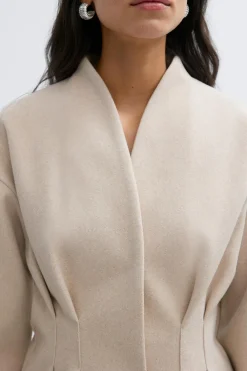 Gina Tricot cupted fet jacket Beige Discount