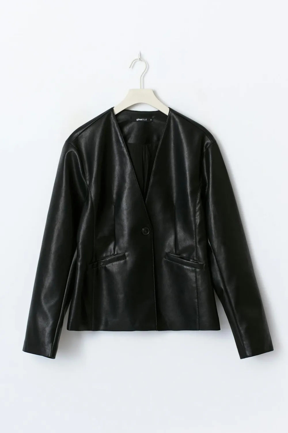 Gina Tricot cupted pu bazer Svart Outlet