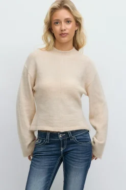 Gina Tricot 14+ cupture knitted weater Beige Best