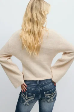 Gina Tricot 14+ cupture knitted weater Beige Best