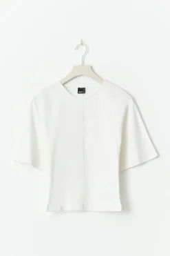 Gina Tricot cupture ea detai top Hvit Sale