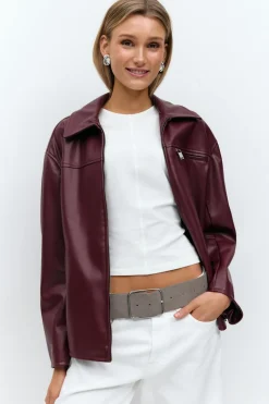 Gina Tricot cupture ea detai top Hvit Sale