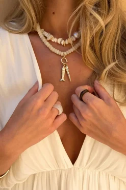 Gina Tricot Sea charm necklace Hvit Best