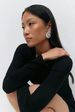 Gina Tricot Sea shell earrings Sølv New