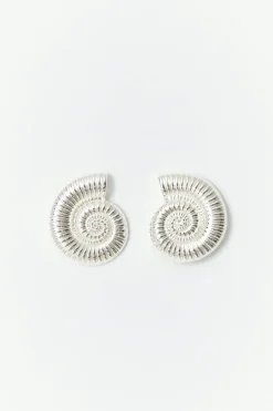 Gina Tricot Sea shell earrings Sølv New
