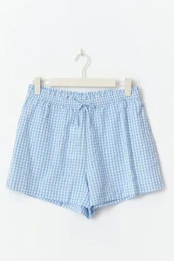 Gina Tricot eerucker gingha hort Blå New