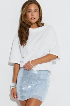 Gina Tricot equin ini kirt Blå Online