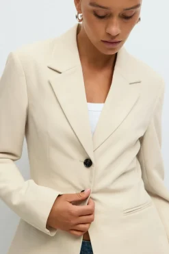 Gina Tricot Shaped blazer Beige Best