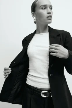 Gina Tricot Shaped blazer Svart Discount