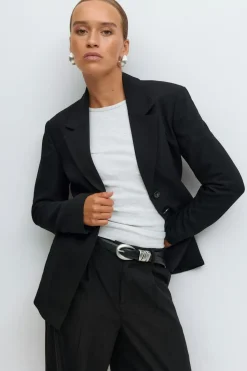 Gina Tricot Shaped blazer Svart Discount