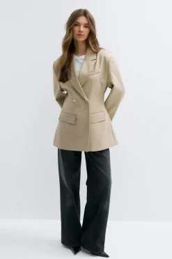Gina Tricot haped bazer Beige Outlet