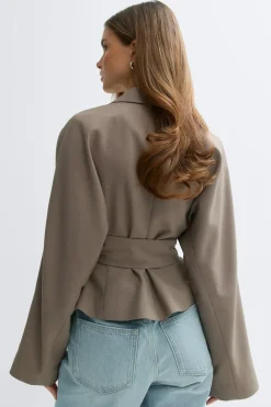 Gina Tricot haped bazer Beige Discount