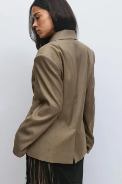Gina Tricot haped bazer Beige Online