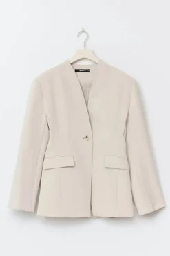 Gina Tricot Shaped blazer Beige Sale