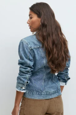 Gina Tricot haped deni jacket Blå New