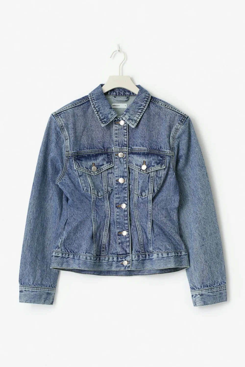 Gina Tricot haped deni jacket Blå New