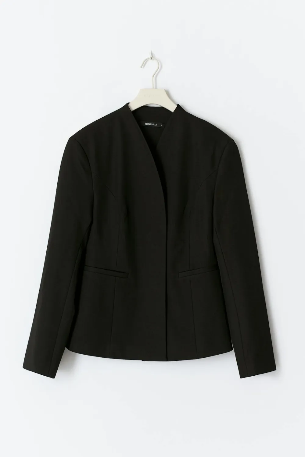 Gina Tricot haped high neck bazer Svart Discount
