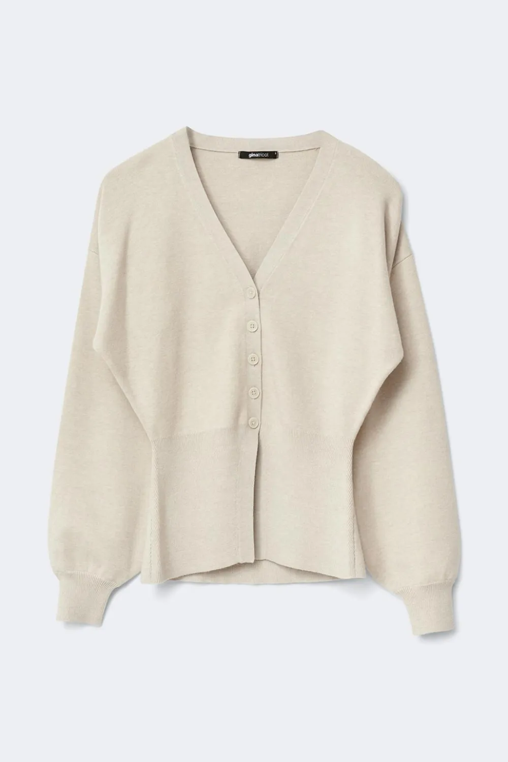 Gina Tricot haped knitted cardigan Beige Sale