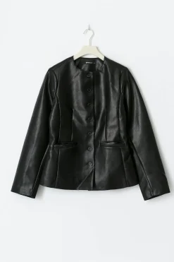 Gina Tricot haped pu bazer Svart Online