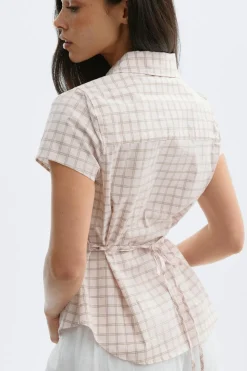 Gina Tricot Shaped shirt Rosa Clearance