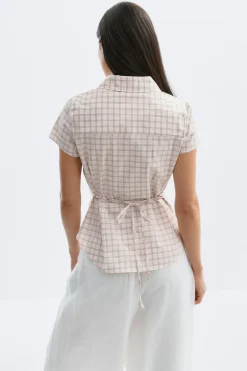 Gina Tricot Shaped shirt Rosa Clearance