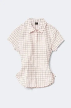 Gina Tricot Shaped shirt Rosa Clearance