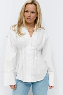 Gina Tricot Shaped shirt Hvit Online