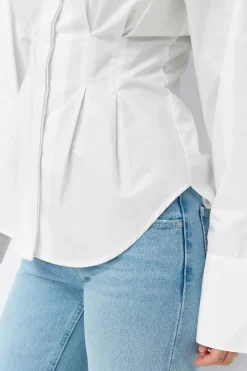 Gina Tricot Shaped shirt Hvit Online