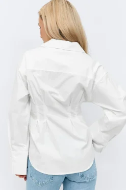 Gina Tricot Shaped shirt Hvit Online