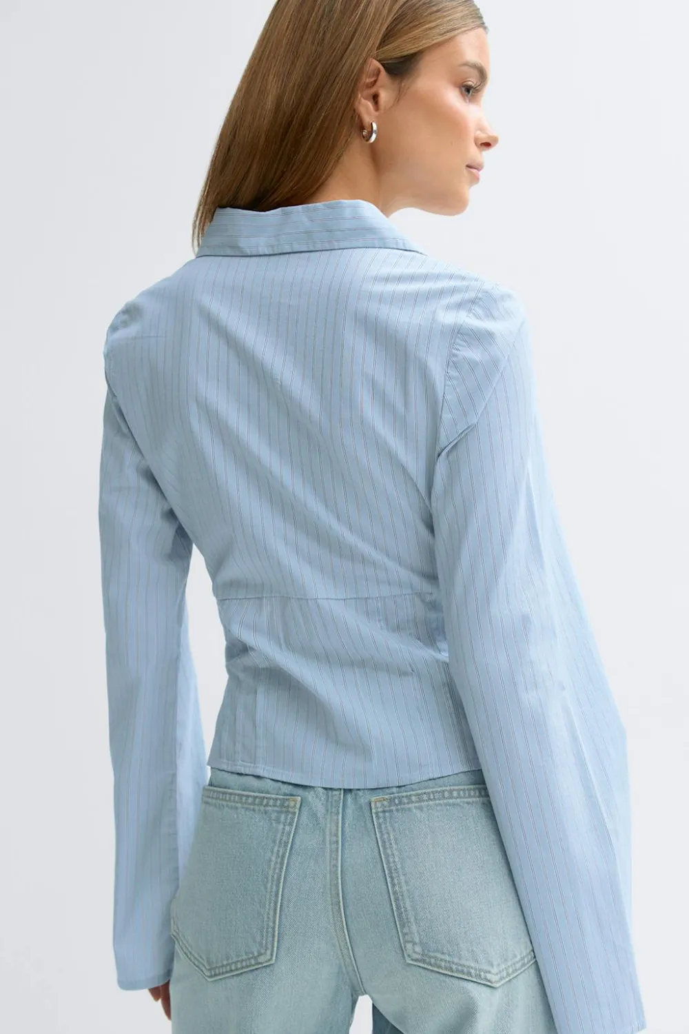 Gina Tricot Shaped shirt Blå New