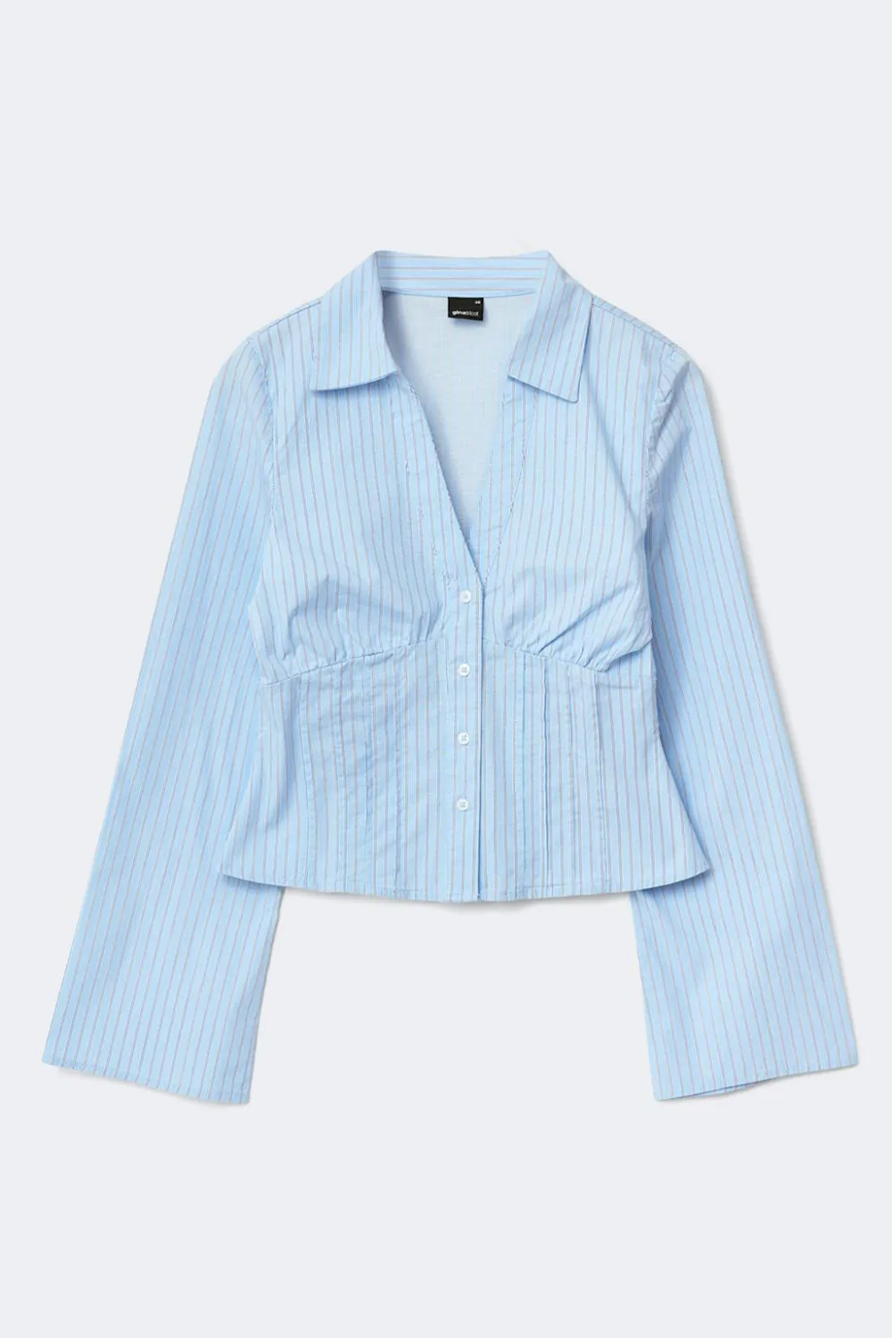 Gina Tricot Shaped shirt Blå New