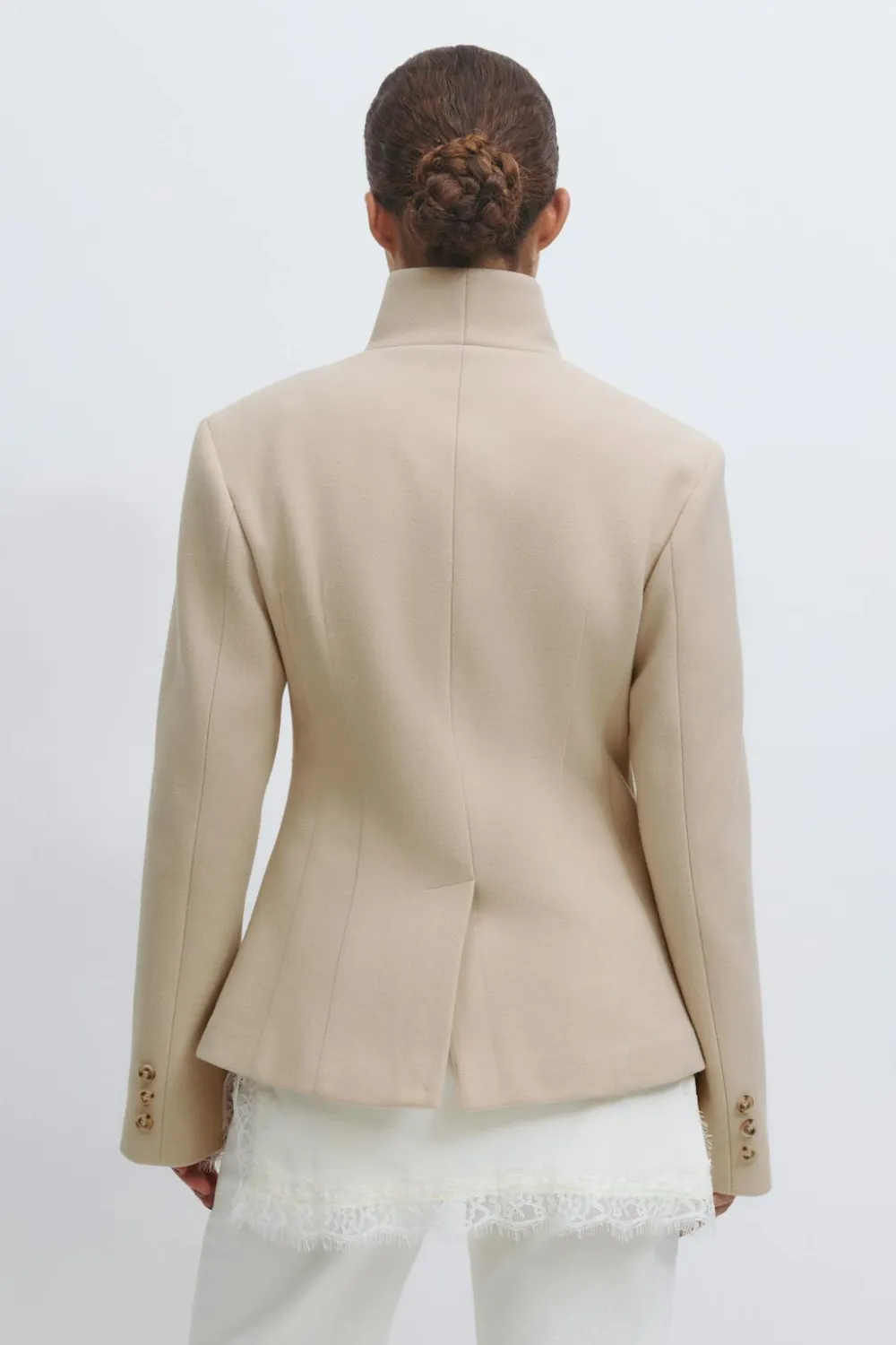 Gina Tricot haped woo bend jacket Beige Sale