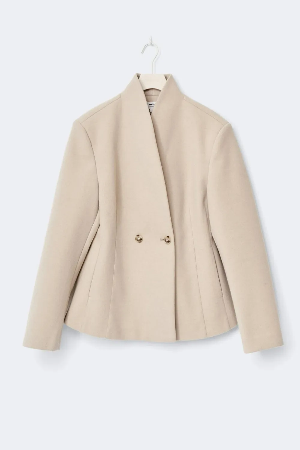 Gina Tricot haped woo bend jacket Beige Sale