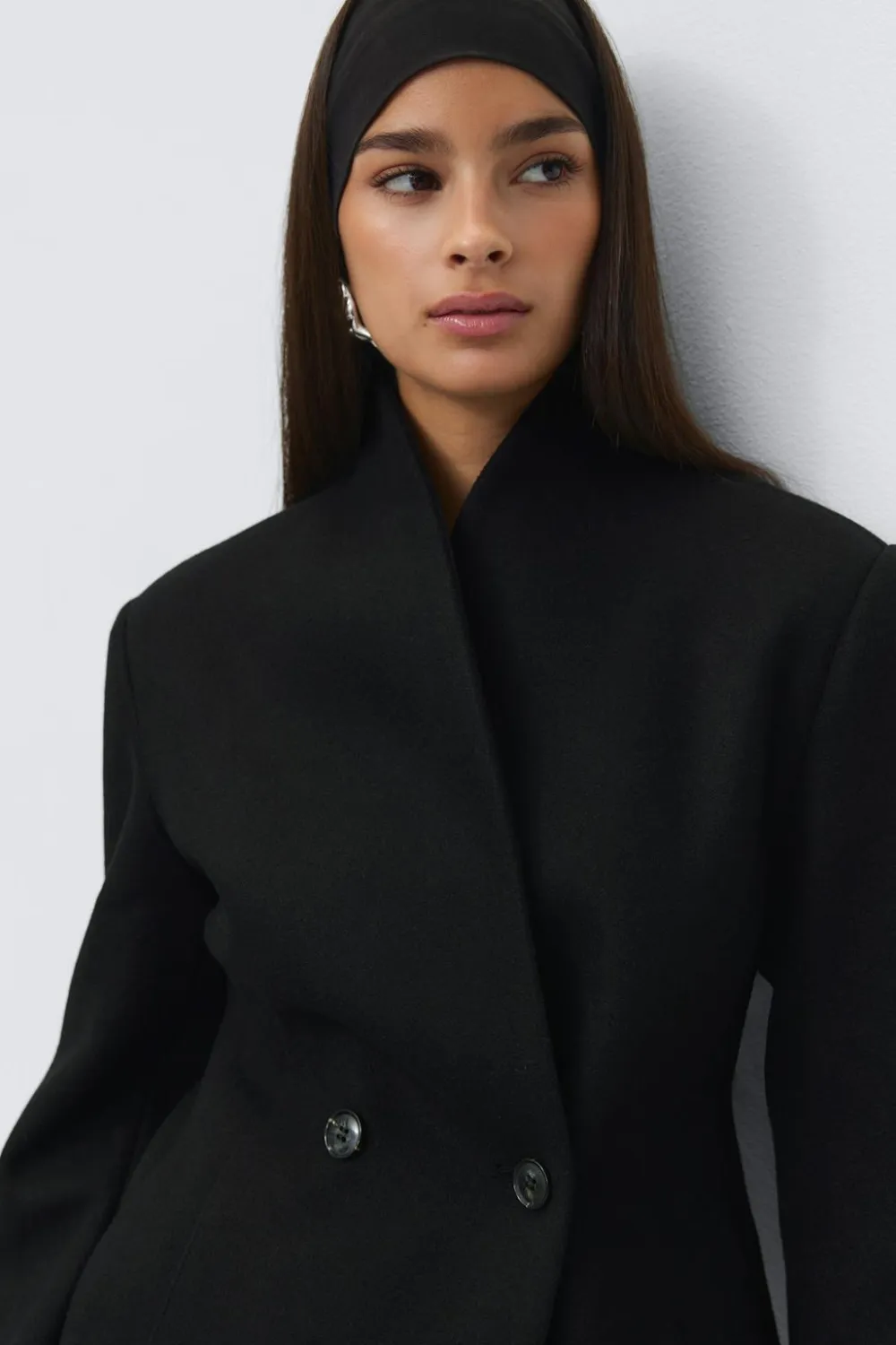 Gina Tricot haped woo bend jacket Svart Outlet