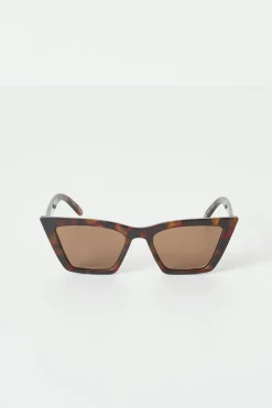 Gina Tricot Sharp cat eye sunglasses Brun Clearance