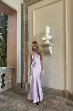 Gina Tricot Shawl maxi dress Lilla Hot