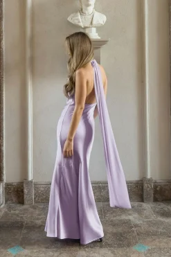 Gina Tricot Shawl maxi dress Lilla Hot