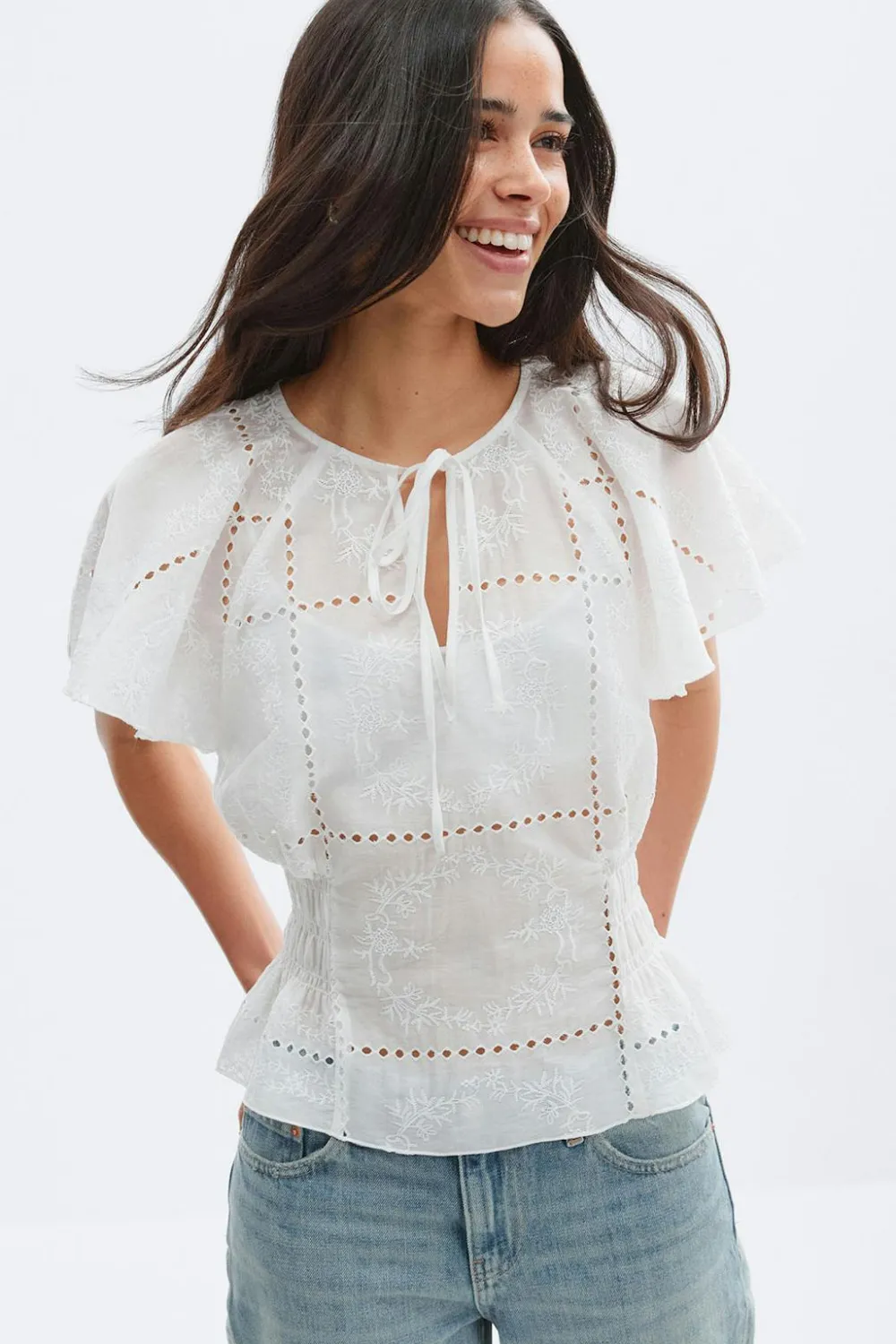 Gina Tricot heer boue Hvit Hot