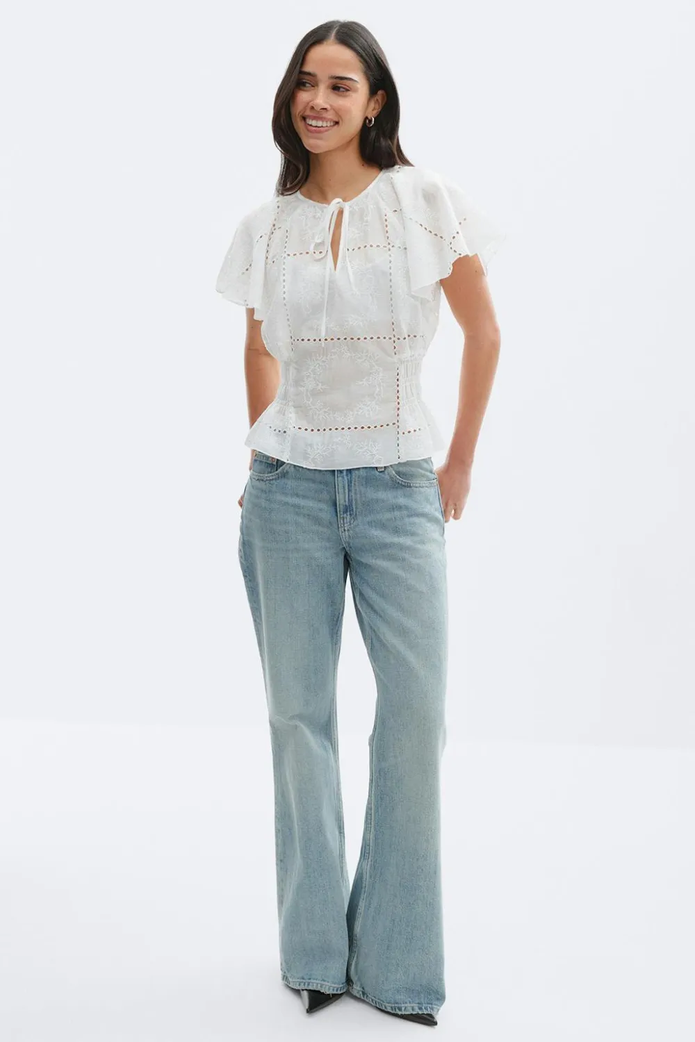 Gina Tricot heer boue Hvit Hot