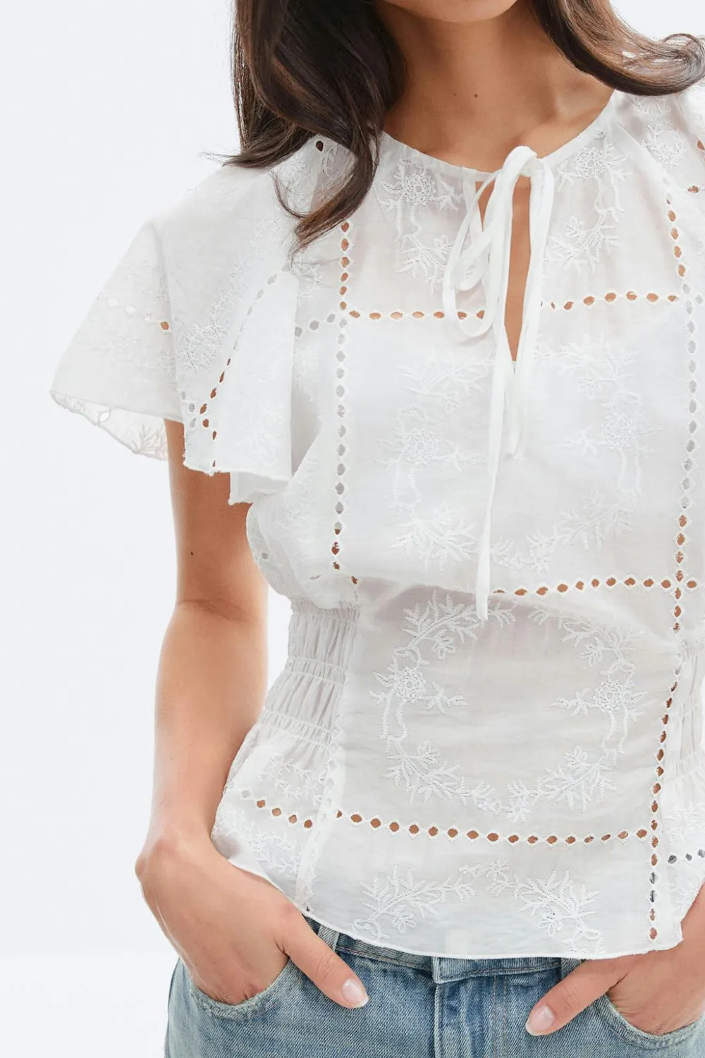 Gina Tricot heer boue Hvit Hot