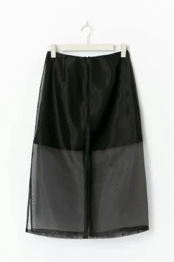 Gina Tricot Sheer skirt Svart Hot