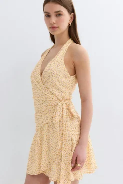 Gina Tricot heer wrap dre Gul Sale