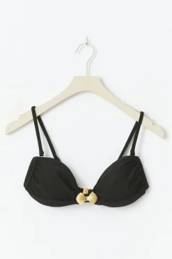 Gina Tricot he bikini bandeau Svart Hot